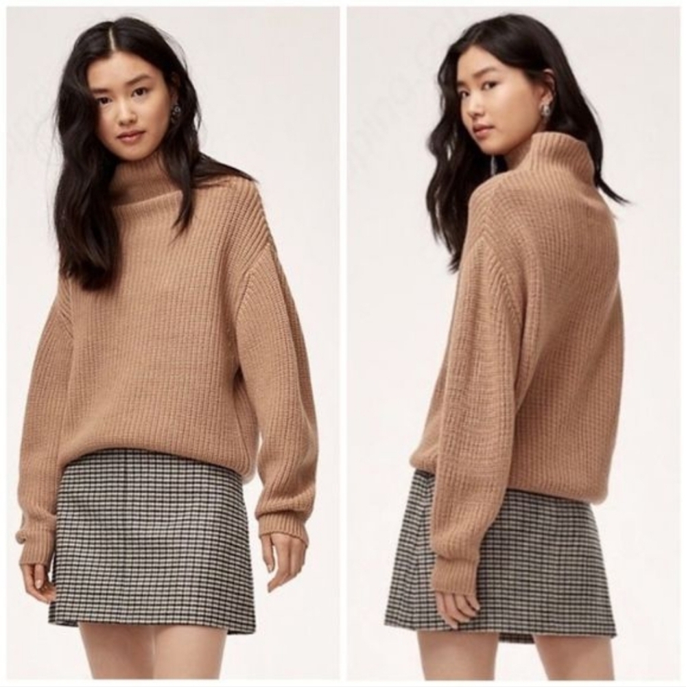 Artiza Wilfred Essonne Plaid Mini Skirt Wool Cashmere Blend Size 4